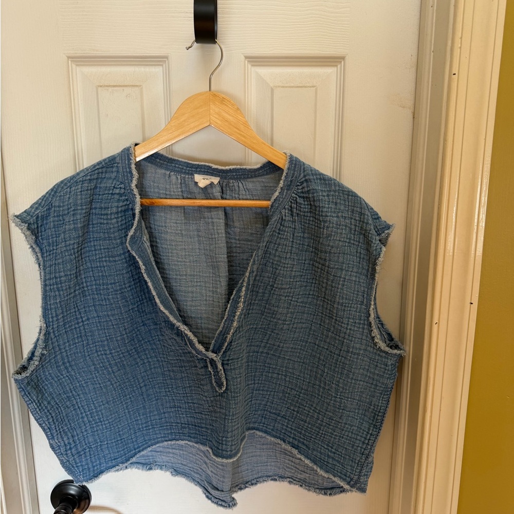 Aerie Denim Cropped top